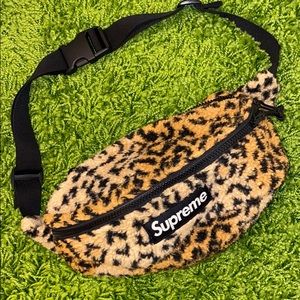 Supreme leopard waist bag